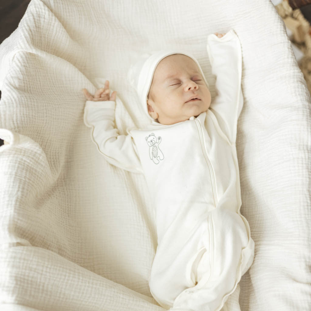 Premium Cotton Beanie - Vanilla