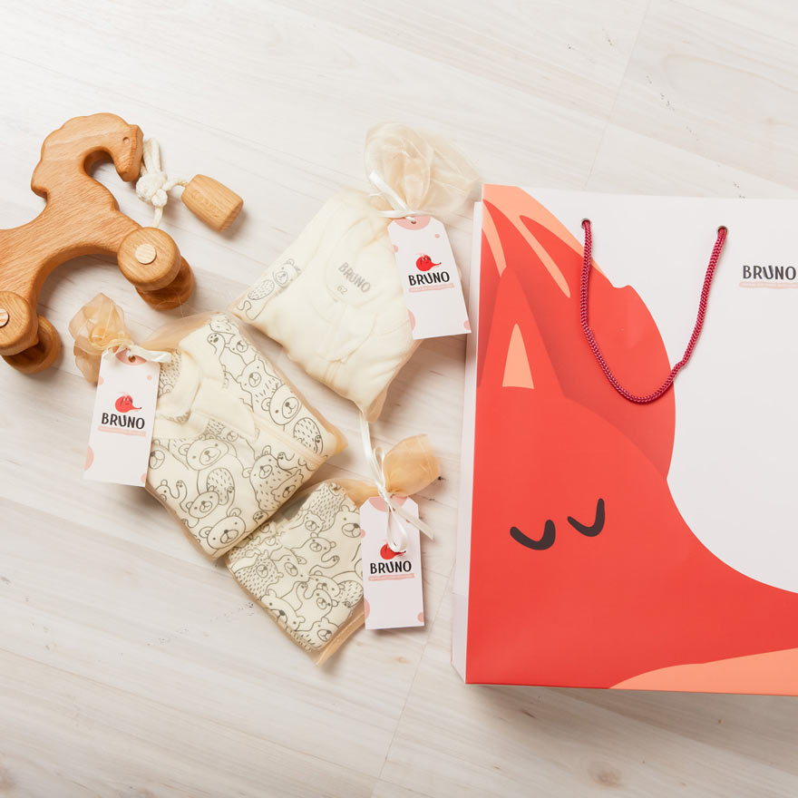 Bear Print Premium Cotton Beanie