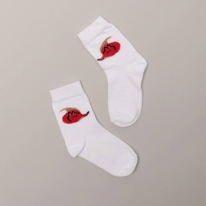 Fox Print Socks Set (two pairs)