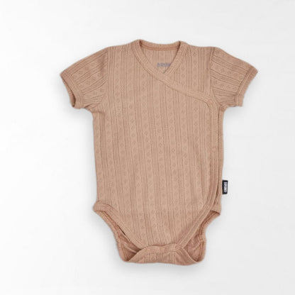 Pointelle Cotton Bodysuit – Sand