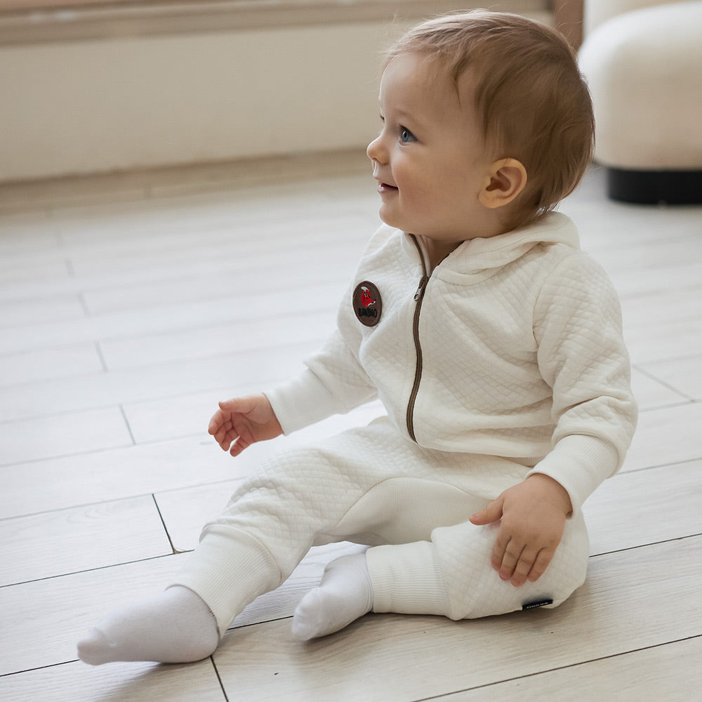 Two-Piece Soft Quilted Outfit – Milk