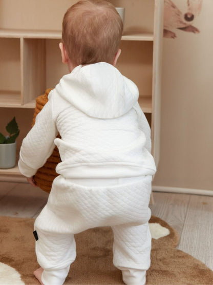 Two-Piece Soft Quilted Outfit – Milk